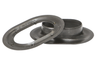 Oval&ouml;sen schwarz br&uuml;n., 22,5 x 13,5 mm