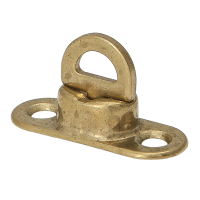 Drehverschluss f&uuml;r Oval&ouml;sen Messing 17x11 mm