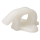 Ringhaken 2-Loch, Kunststoff wei&szlig;, L=50,0 / B=50,0 / LA=30,0 mm