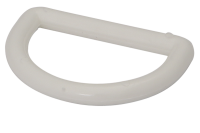 Halbrundringe Nylon wei&szlig; 25mm, &Oslash;=25,0 / 3,7...