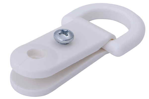 Einschlagclip mit Halbrundring, L=62,0 mm