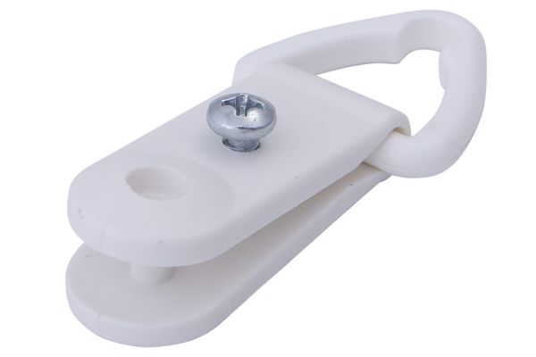 Einschlagclip mit Alugleiter, L=62,0 mm