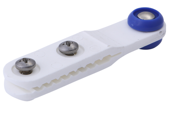 Rollenhalter, f&uuml;r Kederprofile, &Oslash;=18,0 mm mit NIROSTA Schrauben