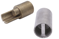 Adapter "unten" f&uuml;r Rundprofile,