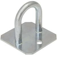 B&uuml;gelkrampen mit quadratischer Platte,